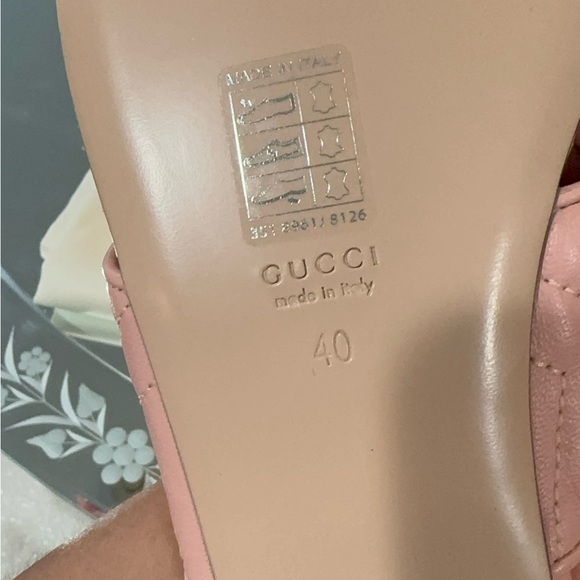 Double G Logo Leather Slides - Picture 7 of 14